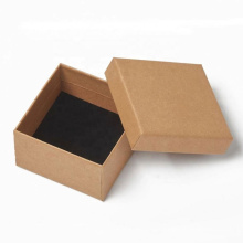 Wholesale Luxury Custom Logo Brown Kraft Paper Jewelry Packaging Box